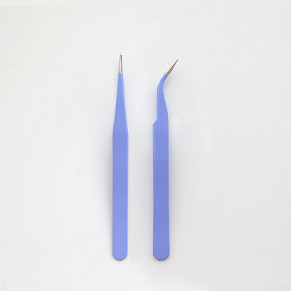 Stainless Steel Tweezers Macaron Colored Handbook And Paper Tape