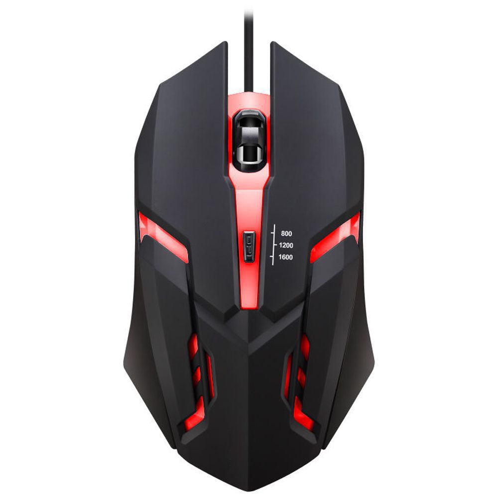 Souris filaire d'ordinateur E-sport Lumière respirante colorée Lumineuse USB Bureau Gaming