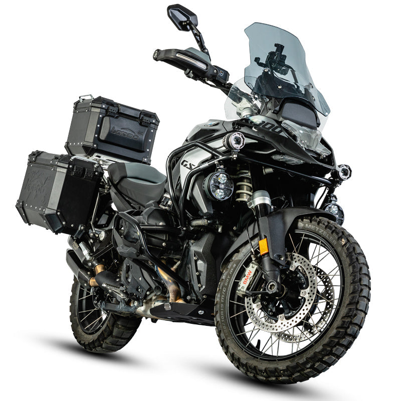 LOBOO Engine Guard for BMW R1300GS / R1300GS Adventure – 4 mm Aluminum Alloy Skid Plate, Anodized Surface, Vibration Damping Design
