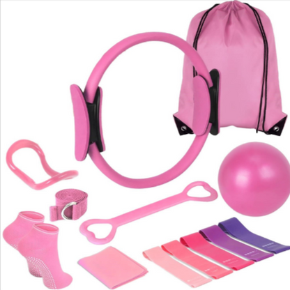 13-Piece Yoga & Pilates Set – Complete Home Workout Kit for Flexibility, Core Strength & Muscle Recovery