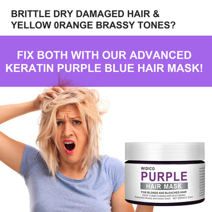 Purple Shampoo for Yellow Tone Removal – Brass Neutralizing Hair Care for Blonde, Silver & Gray Hair