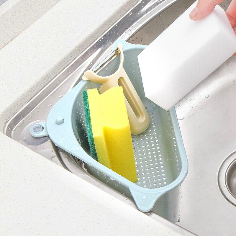 Sink Corner Sponge & Soap Drain Rack