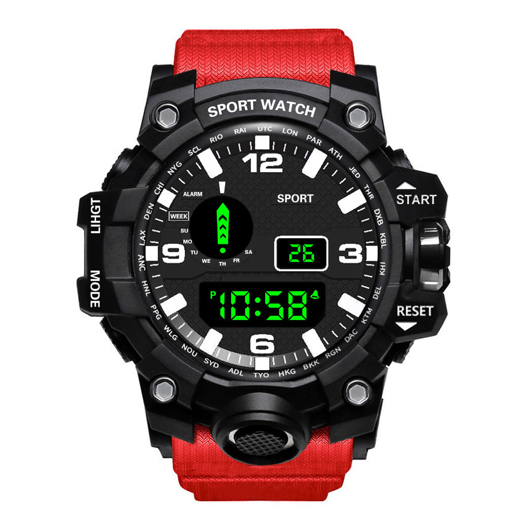 Men's Waterproof Sports Watch – Multifunctional Luminous Electronic