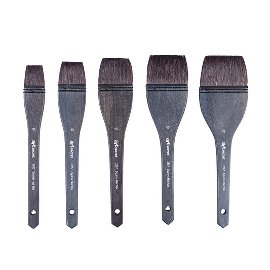 Pincel de pelo de ardilla gris