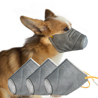 Masques anti-buée anti-brume pour chiens, masque anti-poussière anti-pollution, muselière douce en coton pour chien, masque buccal pour animaux de compagnie, filtre respiratoire PM2.5, produits pour animaux de compagnie
