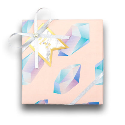 Diamond birthday gift wrapping paper