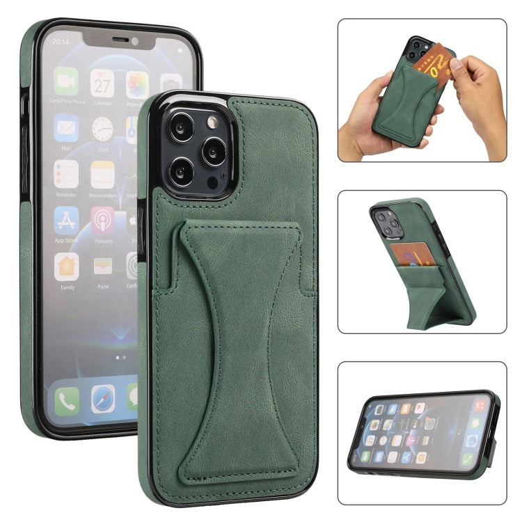 Leather Wallet Phone Case with Card Holder & Kickstand