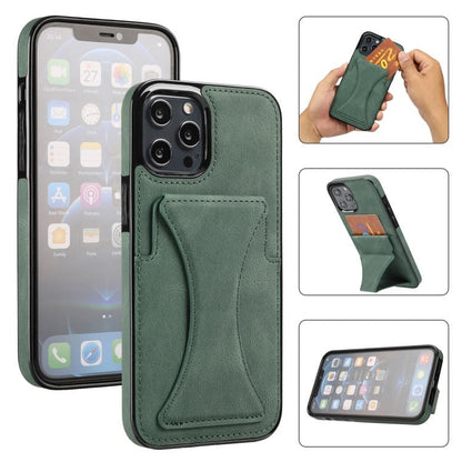 Leather Wallet Phone Case with Card Holder & Kickstand