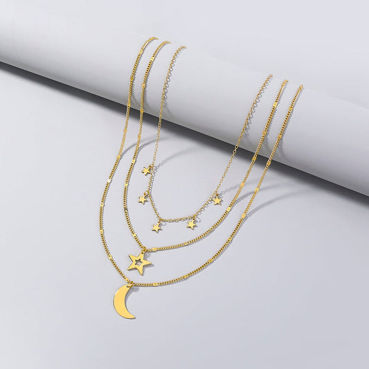 Personalidad, estrellas, Luna, collares múltiples