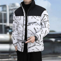 Manteau d'hiver rembourré en coton imprimé