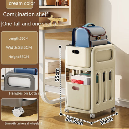 Trolley Movable Wheeled Storage Rack Floor Multi-layer