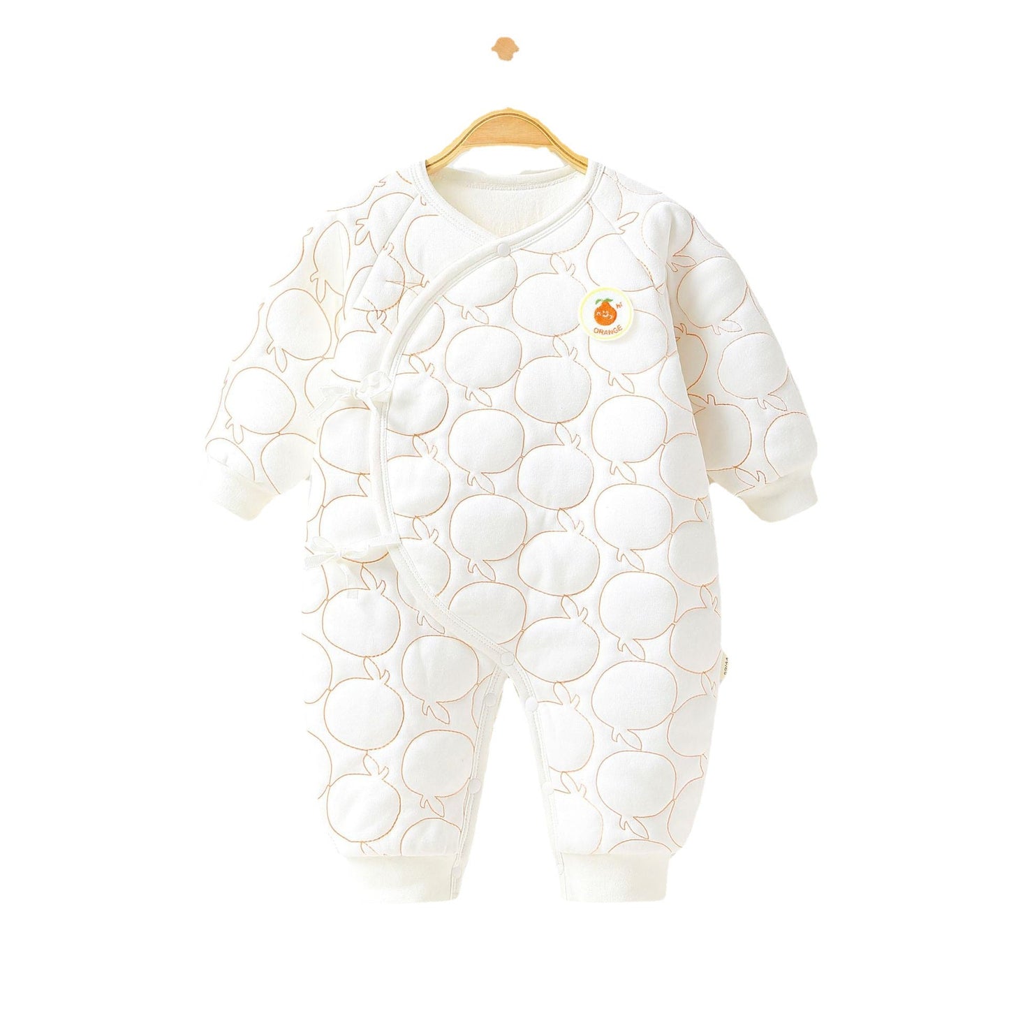 Body bébé Combinaison bébé chaude en coton fin Papillon Vêtements de maison Barboteuse