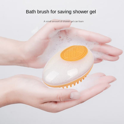 Brosse de bain 2 en 1 pour chien et chat, peigne de massage SPA pour animaux, en silicone souple, pour toilettage sous la douche, outil de nettoyage pour chien, produits pour animaux de compagnie
