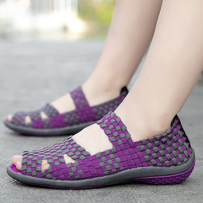 Women's Fashionable Hand-woven Casual Shoes