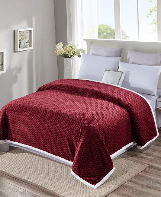Decor&More Home Essentials Braided Sherpa Blanket