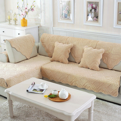 Coussin de canapé antidérapant en peluche