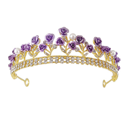 Purple Rose Crystal Jewelry