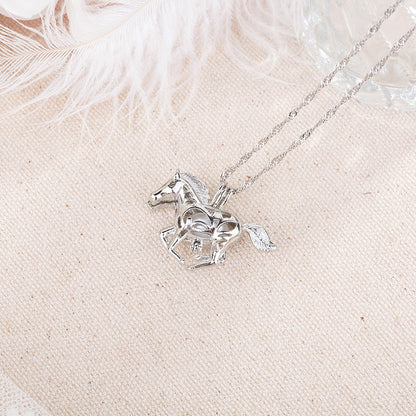 Halloween multi-colored glow-in-the-dark Pony Necklace