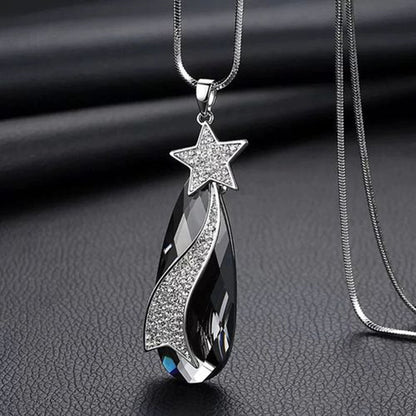 Crystal tassel necklace clothing accessories