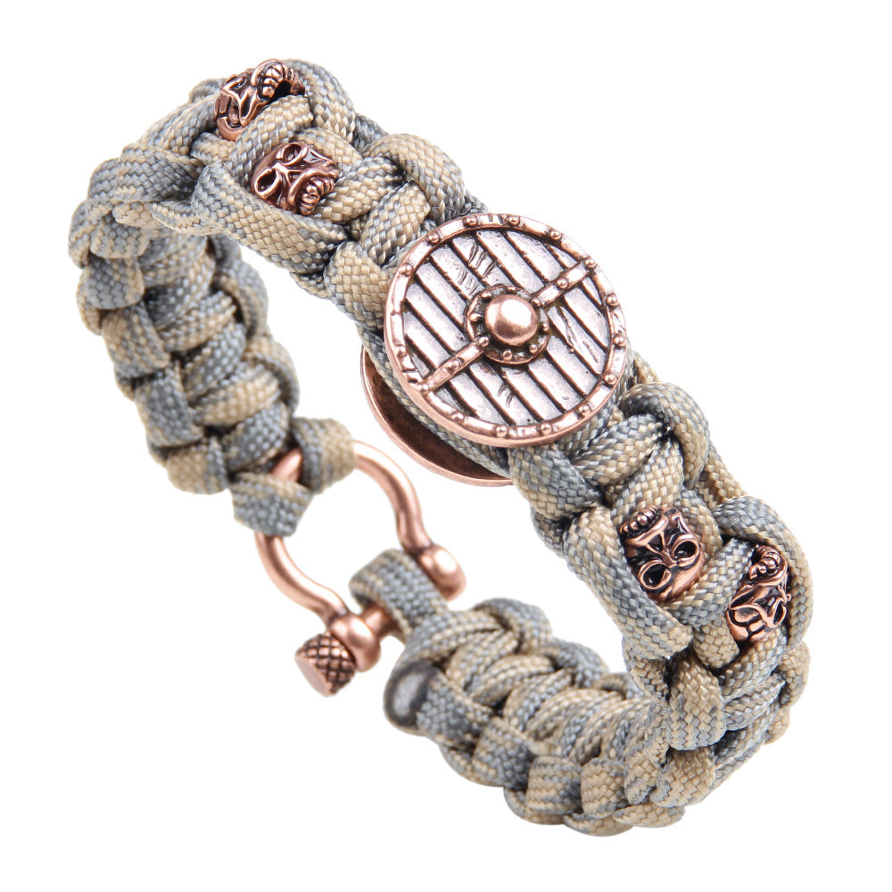 Fashion Retro Skull Head Rudder Bracelet