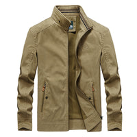 New Men's Casual Jacket Plus Size Stand Collar