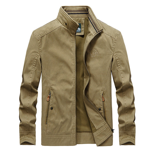 New Men's Casual Jacket Plus Size Stand Collar
