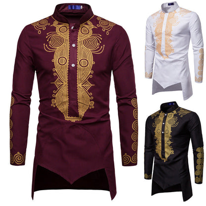 Pull africain hip hop pour homme - Robe longue décontractée pour un style tendance