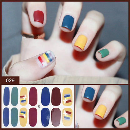 Manufacturer''s Direct Selling Nail Enhancement Sticker Full Paste Ins Japanese