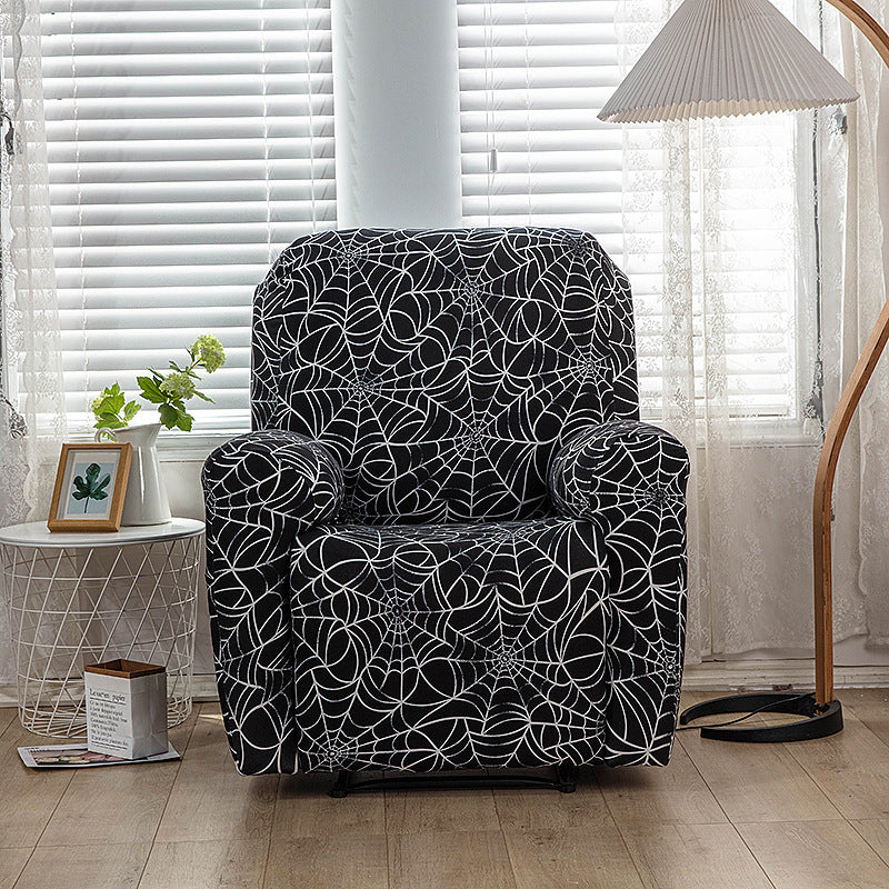 Housse de fauteuil inclinable tout compris en tissu imprimé extensible, 1 place