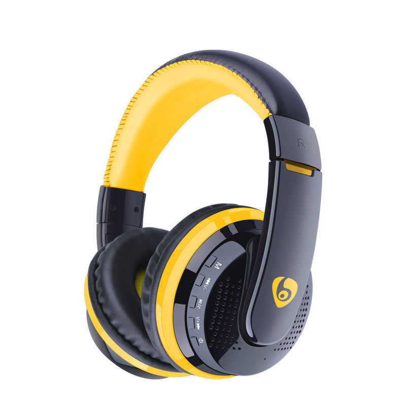 Auriculares inalámbricos azules de diadema