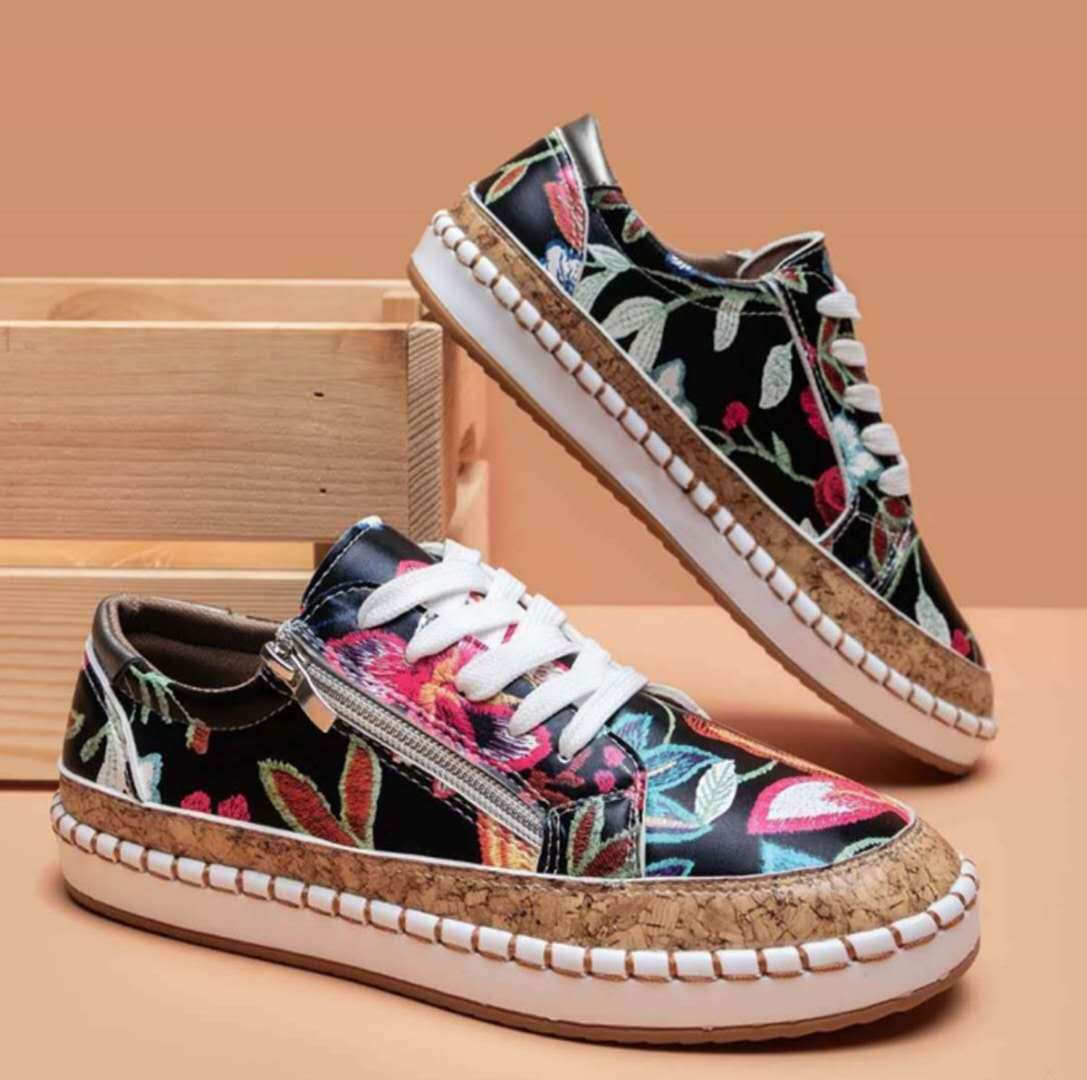 Ethnic Style Printed Flats Decor