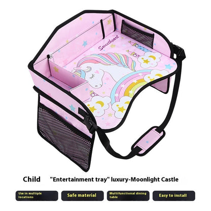 Assiette pour enfants CAR - Produit fantastique pour bébé - Plateau de rangement arrière de voiture