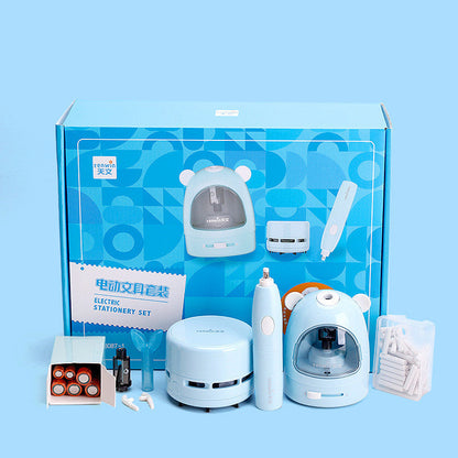 Sacapuntas eléctrico Sacapuntas Set de papelería para estudiantes