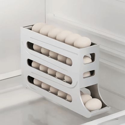 4-Tier Egg Storage Box Organizer for Refrigerator