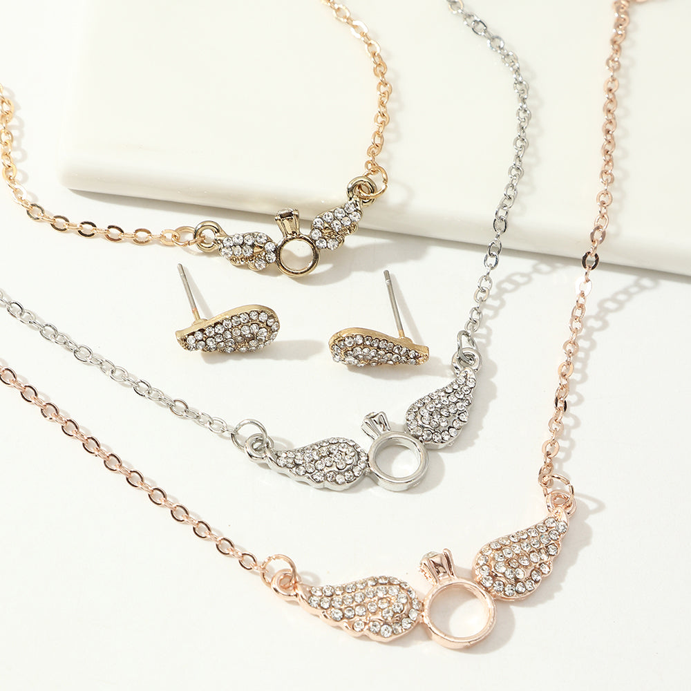 Juego de joyas estilo viento frío, personalidad sencilla, combinable