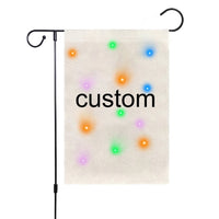 Outdoor Decoration Christmas With Lights Garden Flag