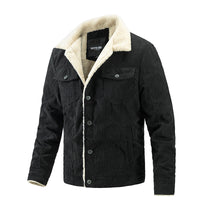 Men's Plus Fleece Jacket Fashion Warm Casual Jacket Trend Men's Clothing