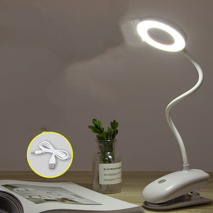 Lampe de bureau rechargeable à pince