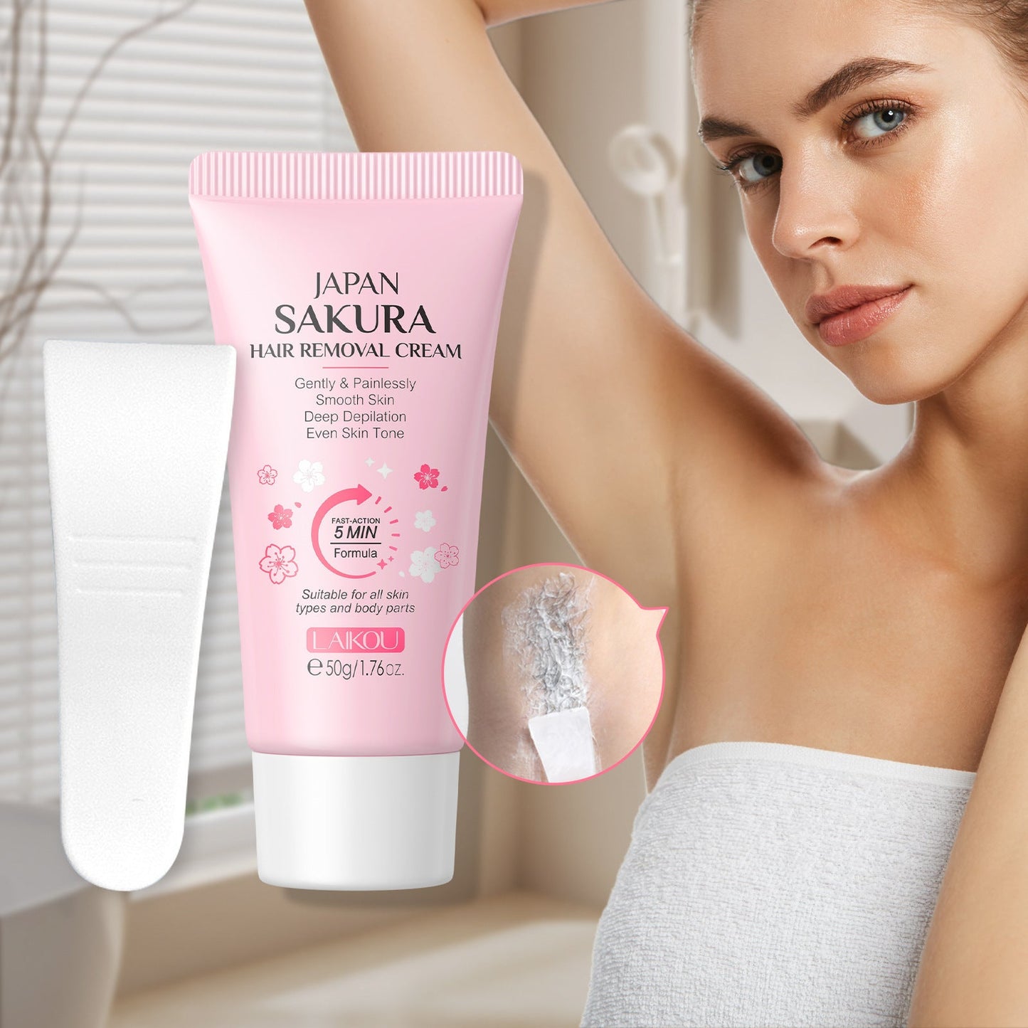Depilatory Cream for Legs & Underarms – No Black Spots | 50g