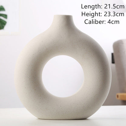 New Style Biscuit Vase Frosted Particle Flower Arranging Device
