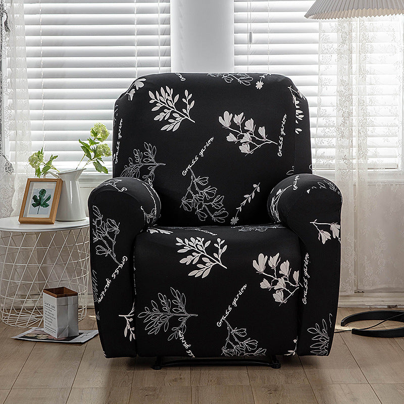 Housse de fauteuil inclinable tout compris en tissu imprimé extensible, 1 place
