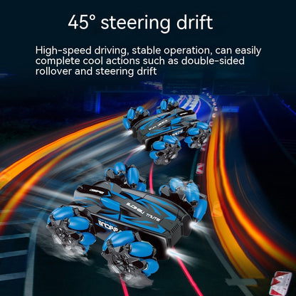 Remote Control Off-road Vehicle Sound And Light Stunt Rolling Car Children's Educational Toys