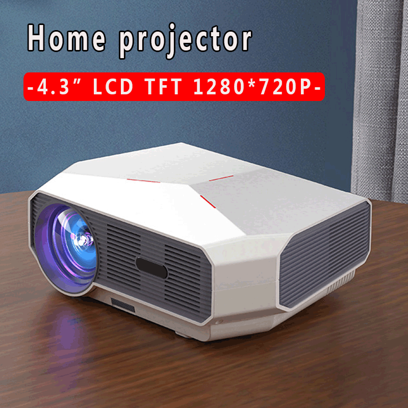 Mini vidéoprojecteur portable 1080P HD pour la maison, connexion vocale WiFi sans fil pour téléphone portable