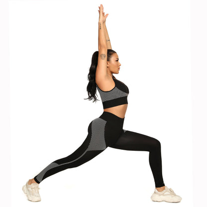 Ensemble de yoga 2 pièces pour femmes Survêtement de fitness Soutien-gorge