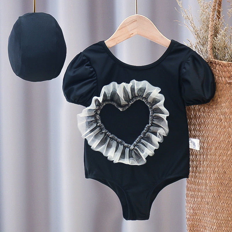 Maillot de bain enfant fille Manches longues Bébé Fille Maillot de bain une pièce Été