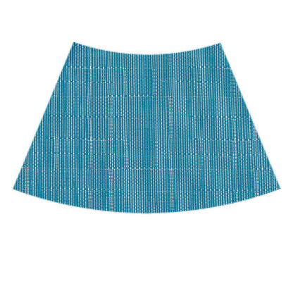 Mantel individual de PVC con forma de abanico para mesa redonda, con aislamiento térmico