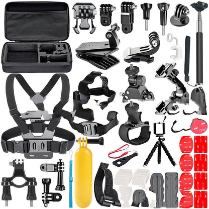 Compatible avec Apple, ensemble d'accessoires GoPro, sangle de poitrine, casque avec trépied pour GoPro Hero 4 3 2, accessoires universels