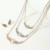Juego de joyas estilo viento frío, personalidad sencilla, combinable