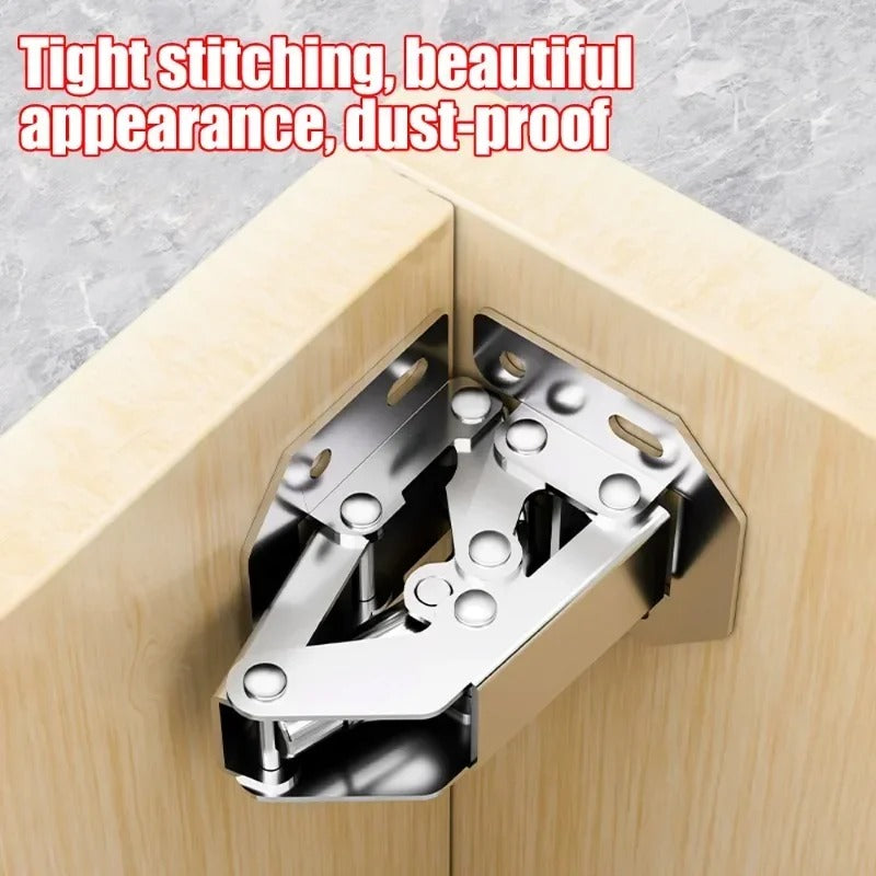 Soft Close Cabinet Hinges 90° Hydraulic Frameless Door Hinges Nickel Plated (10 Pack)
