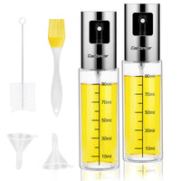 2 flacons pulvérisateurs d'huile en acier inoxydable, ustensile de cuisine, vaporisateur de précision, Royaume-Uni